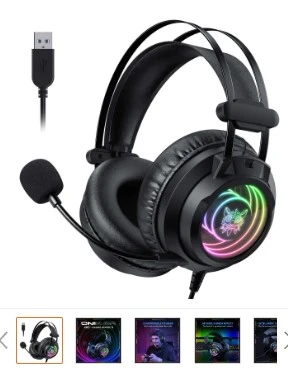 ONIKUMA X840 Surround Sound Gaming Headphone | RGB Infinity Mirror Light
